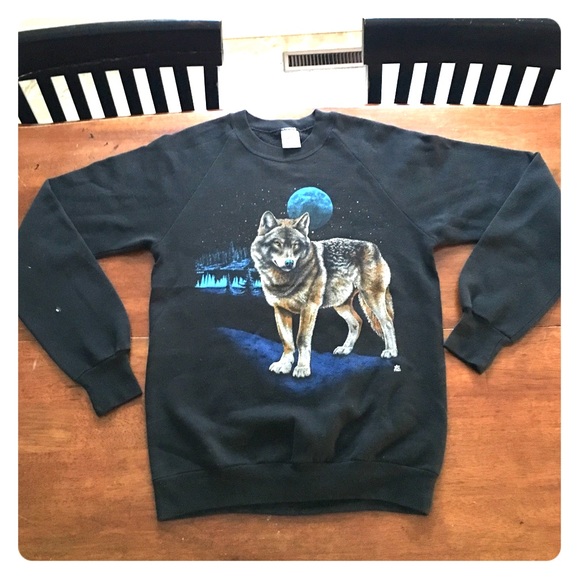 Jerzees Other - Vintage Wolf Crew Neck Sweatshirt Chance Rapper